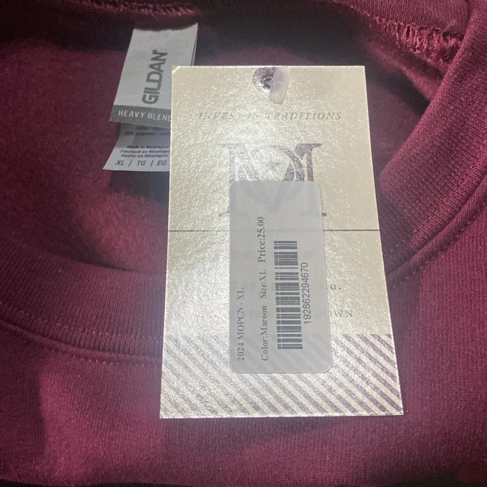 Texas A&M Crewneck Sweater Classic Cotton Blend; Size XL - Picture 4 of 4